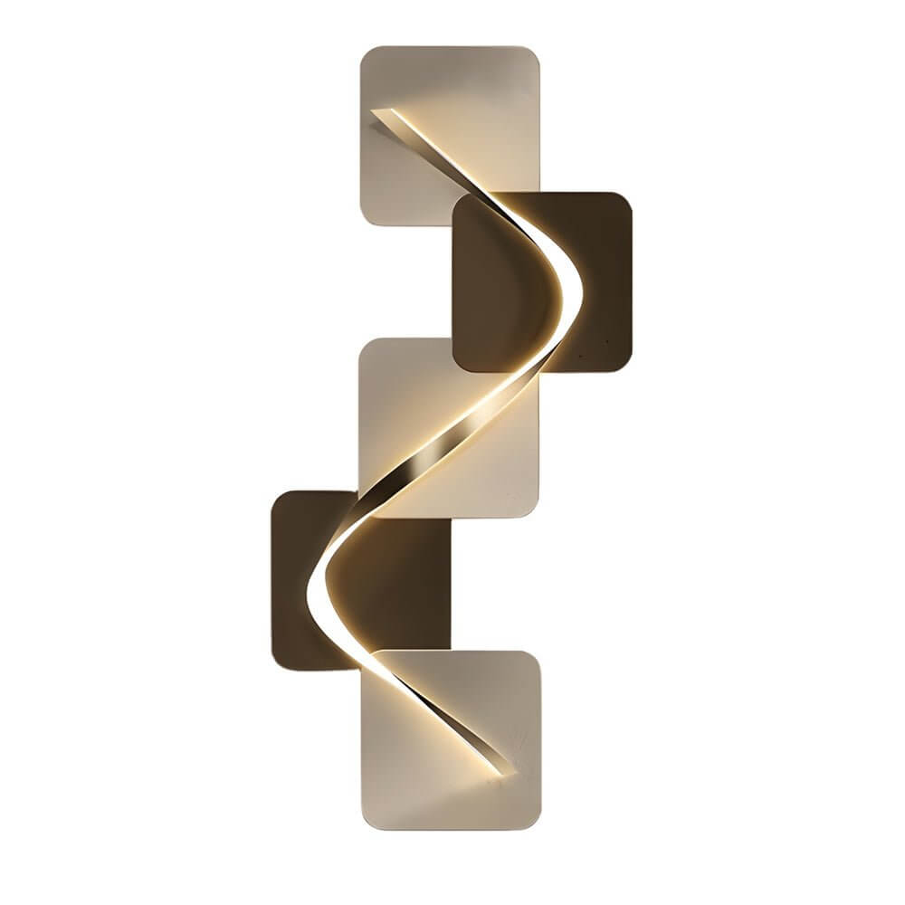 Wave Pattern Wall Sconce combines LED illumination with USB connectivity, offering stylish decorative lighting for any interior space.