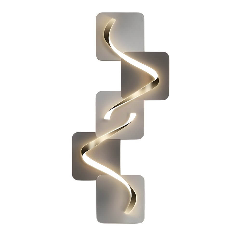Wave Pattern Wall Sconce delivers dual functionality with LED lighting and USB power, enhancing your walls with modern decorative style.