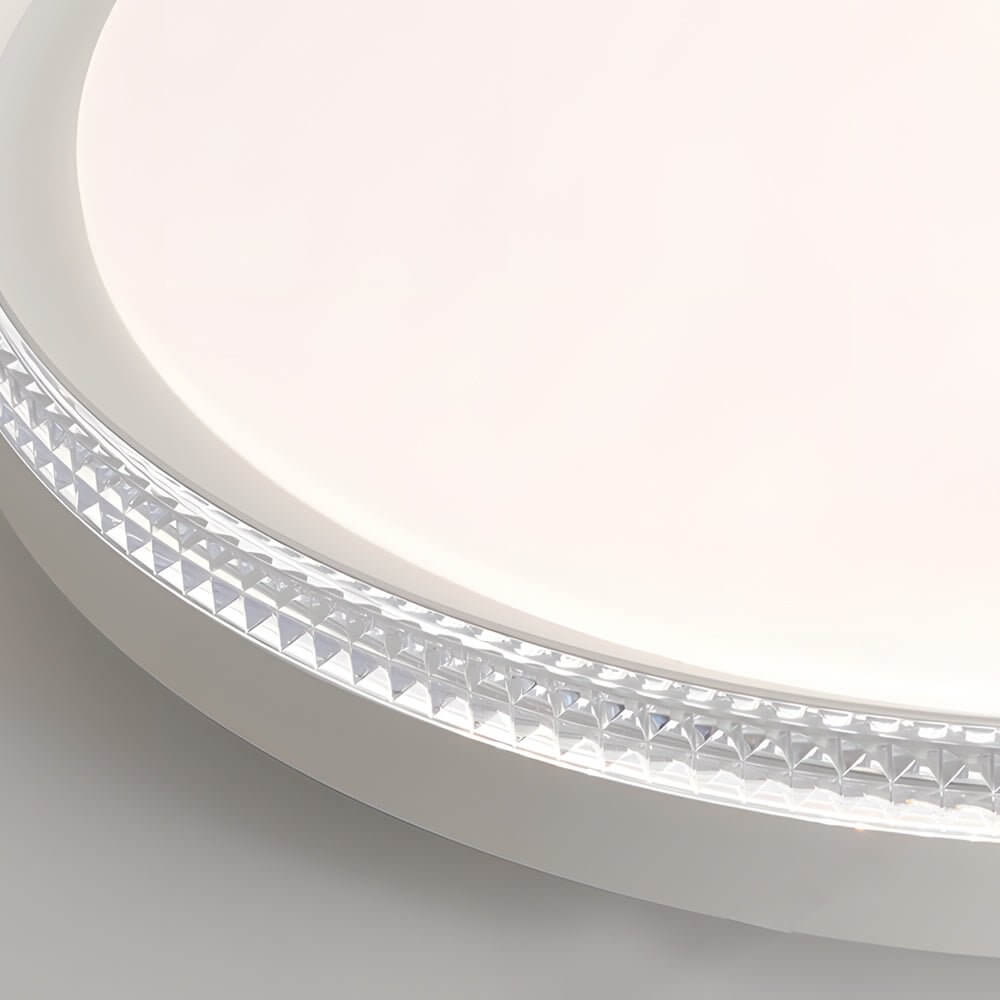 Fluid Led Ceiling White Acrylic LED Flush Ceiling Lighting - Dazuma