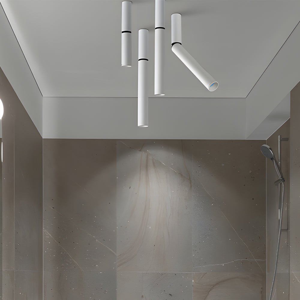 White Adjustable Cylinder Ceiling Spotlights - 1 - Light LED 3W