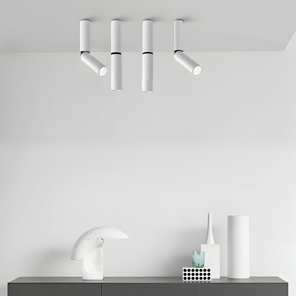 White Adjustable Cylinder Ceiling Spotlights - 1 - Light LED 3W