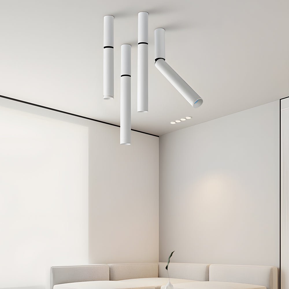White Adjustable Cylinder Ceiling Spotlights - 1 - Light LED 3W