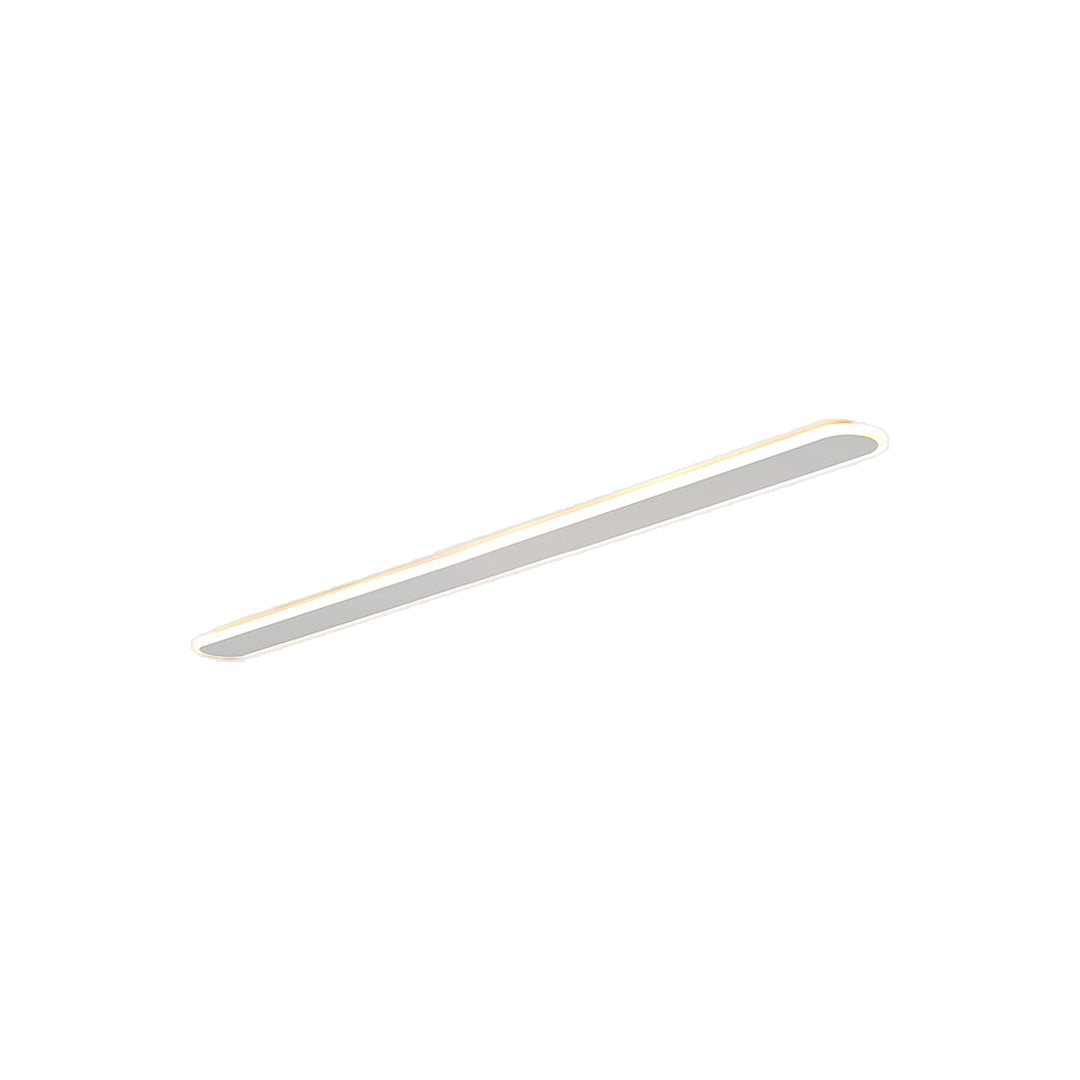 White ceiling linear lights with ultra slim profile for modern minimalist ceiling applications.