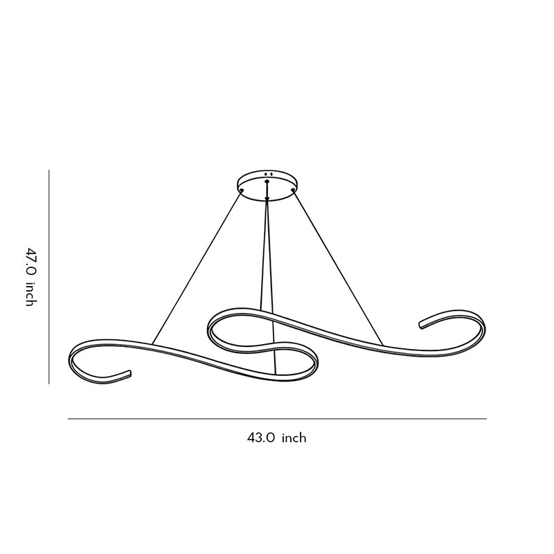 Technical diagram of white chandeliers, showing dimensions and installation specifications.