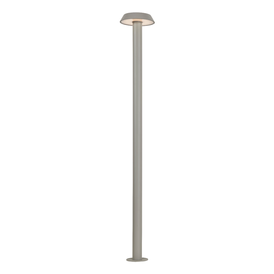 White minimalist path lighting LED fixture with a clean slim profile suitable for contemporary exteriors.