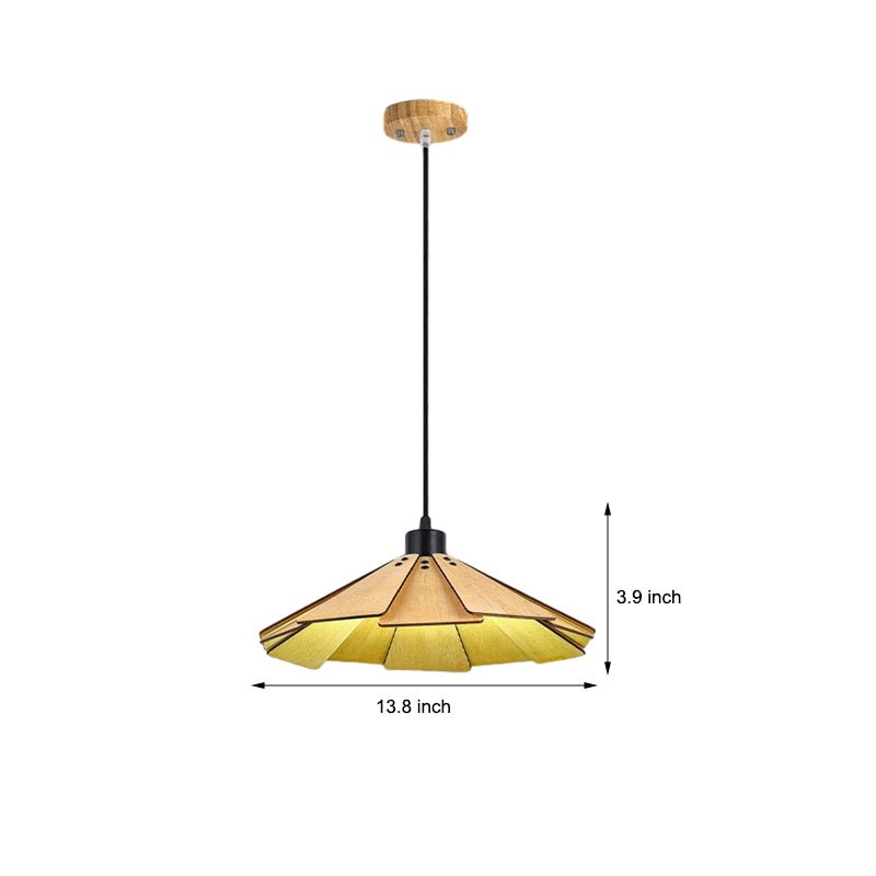 Wood Japanese Wabi - Sabi Retro Nordic Chandelier Dining Room Light Fixture