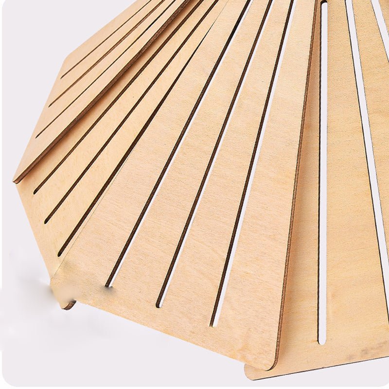 Wood Japanese Wabi - Sabi Retro Nordic Chandelier Dining Room Light Fixture