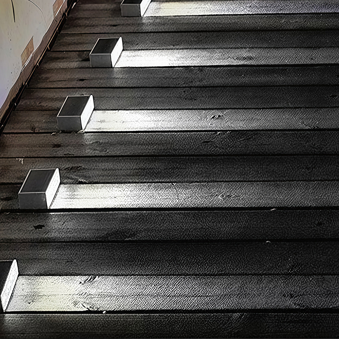 Solar Outdoor Step Light Fixtures Waterproof Modern Style