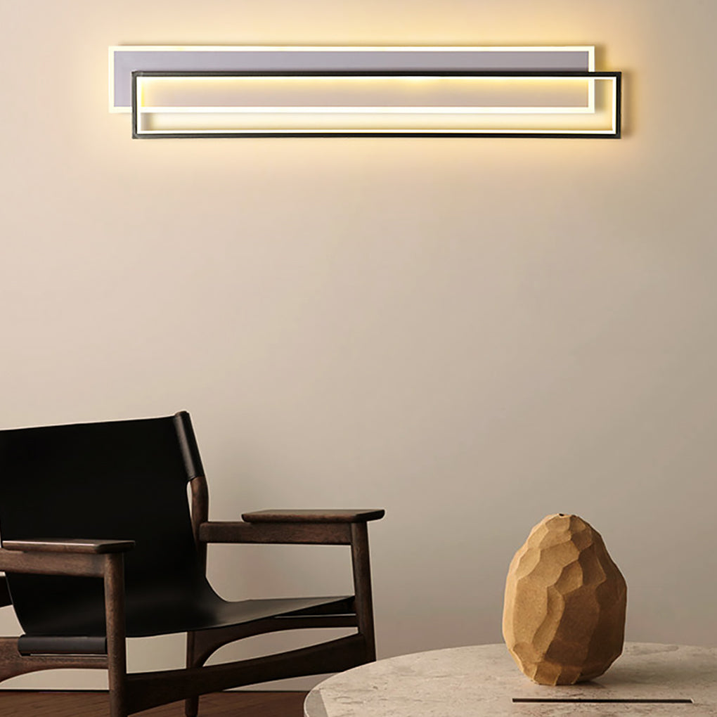 Minimalist Personalized Creative LED Three Color Dimming Strip Wall Lamp