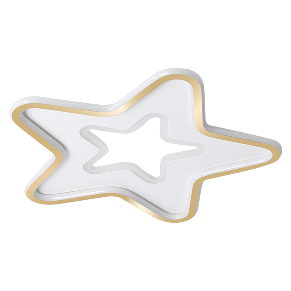 Nordic Simple LED Ultra - thin Five Pointed Star Ceiling Light Kid's Bedroom Lamp