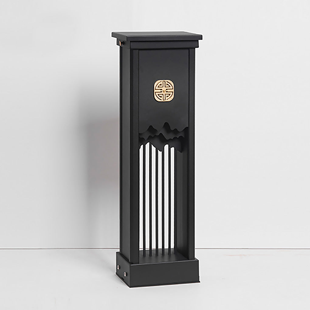 Elegant Outdoor LED Light with Artistic Cut Craft and Strip Design