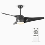 52" Downrod Ceiling Fans with Remote Control and LED Lights