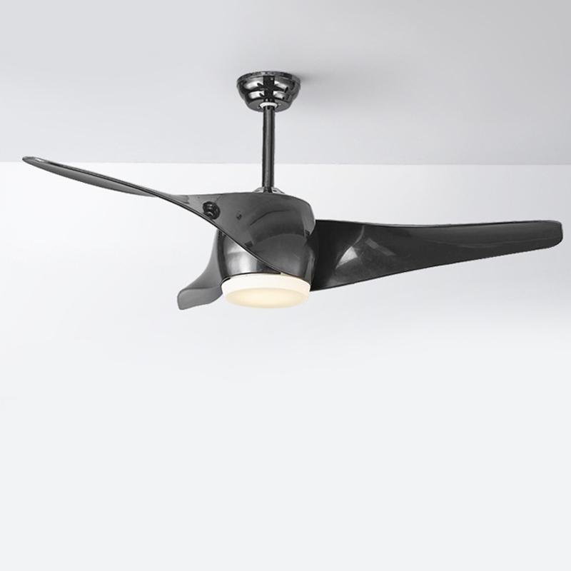 52" Downrod Ceiling Fans with Remote Control and LED Lights