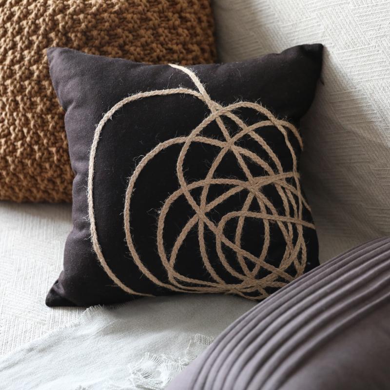 Square Cotton Linen Zebra Pattern Pillow Cushion Cover for Living Room Sofa Bed - dazuma