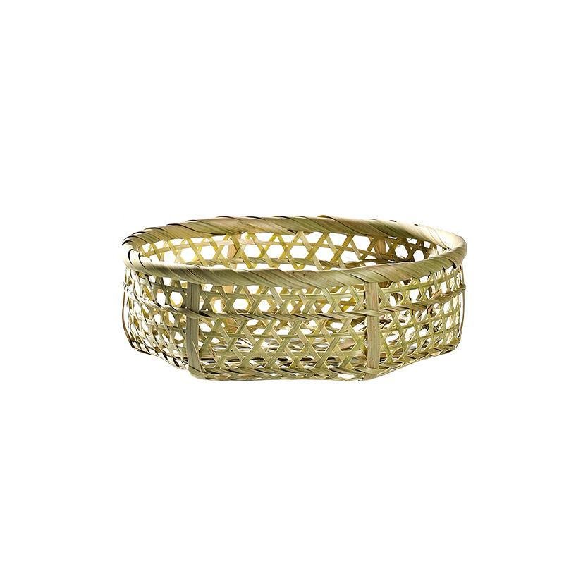 Rustic Sun - Seeking Round Bamboo Basket