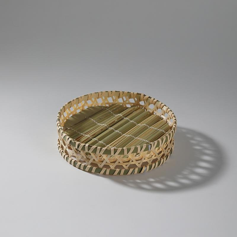 2 in 1 Bamboo Storage Basket and Serving Tray - dazuma