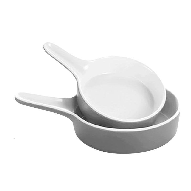 8 - piece Rustic Gray White Melamine Dinnerware sets