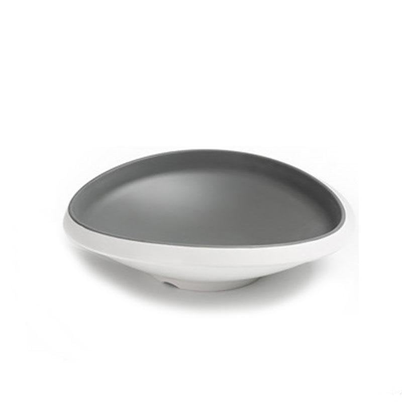 8 - piece Rustic Gray White Melamine Dinnerware sets