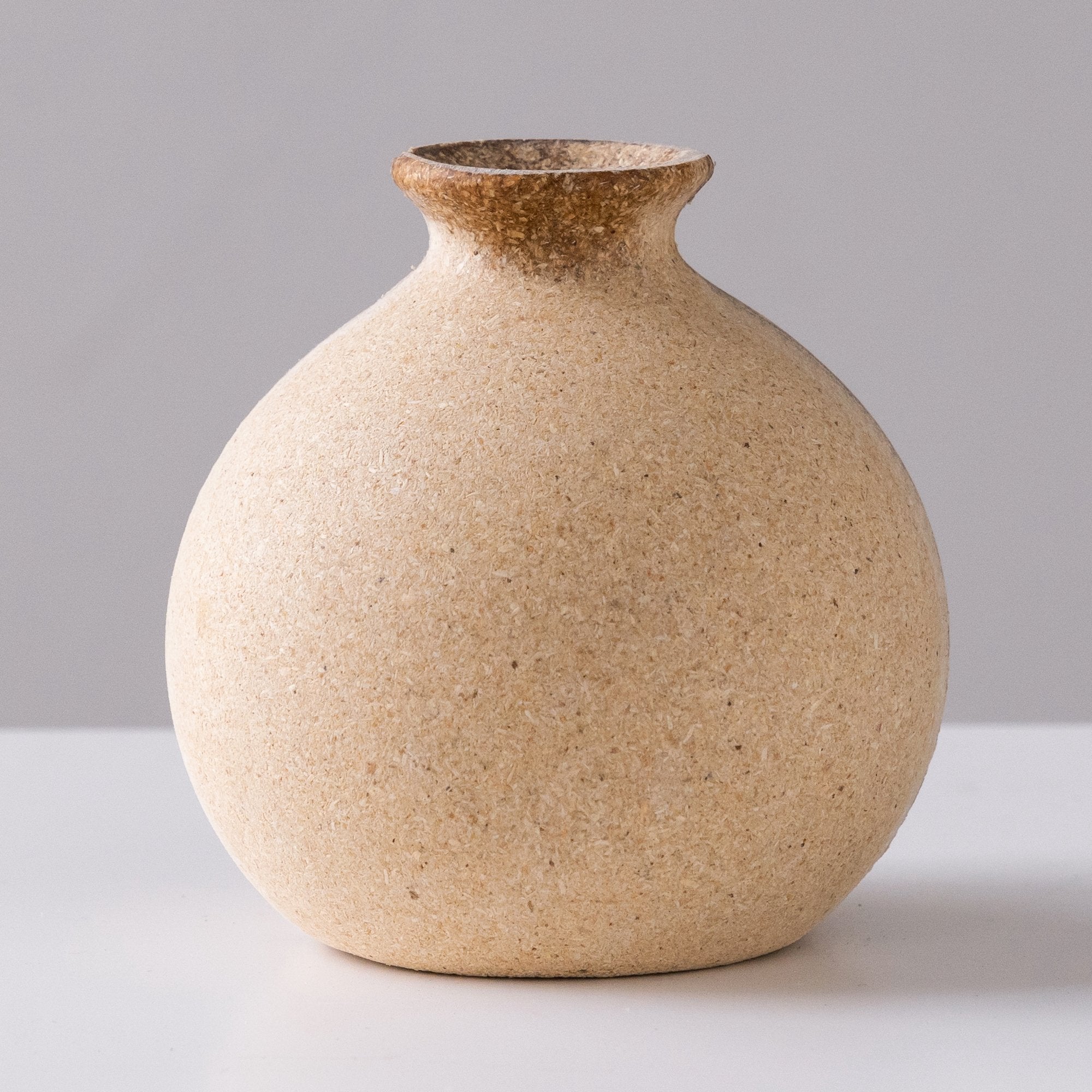 Wood Vase for Tabletop Centerpiece Fireplace