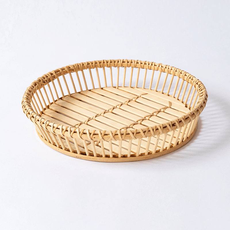 Farmhouse Wicker Decorative Tray Serving tray