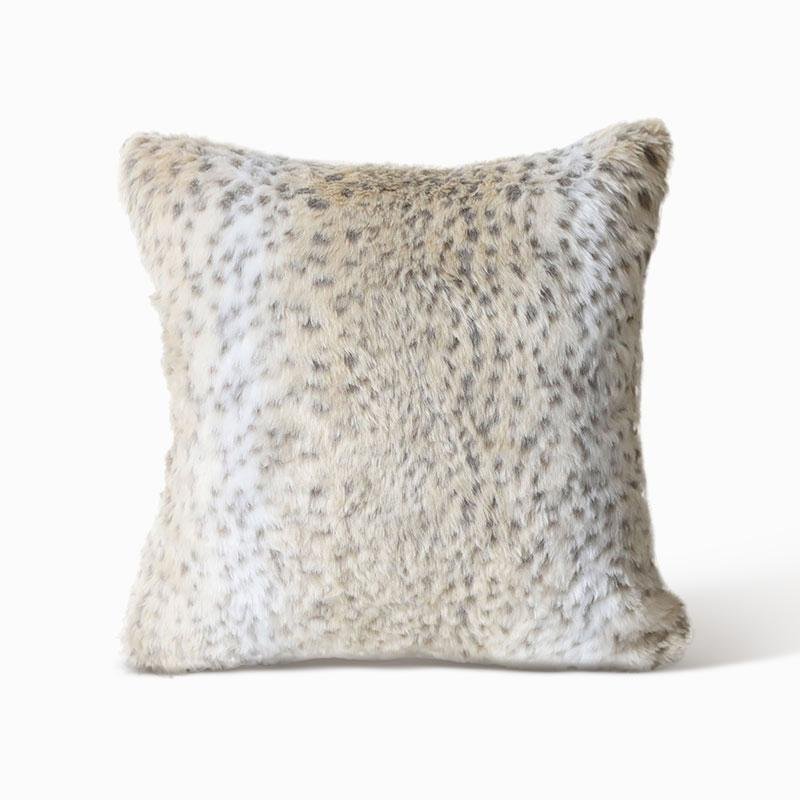 Bearskin Leopard Wolf Fox Faux Fur Cushion Pillow Cover