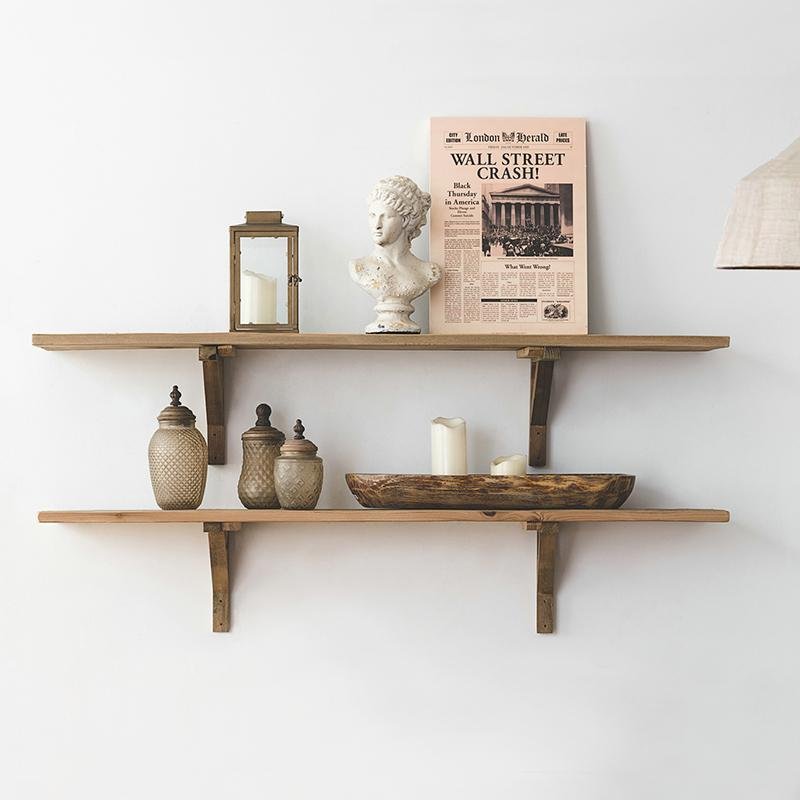 Wooden Wall and Display Shelf for Living Room Bedroom Study Kitchen