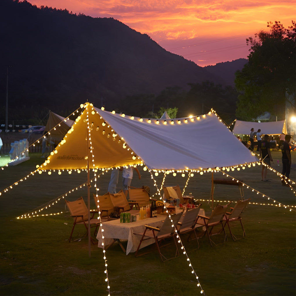 Waterproof Multi-color LED Solar Powered Outdoor String Lights Camping Decor - Dazuma