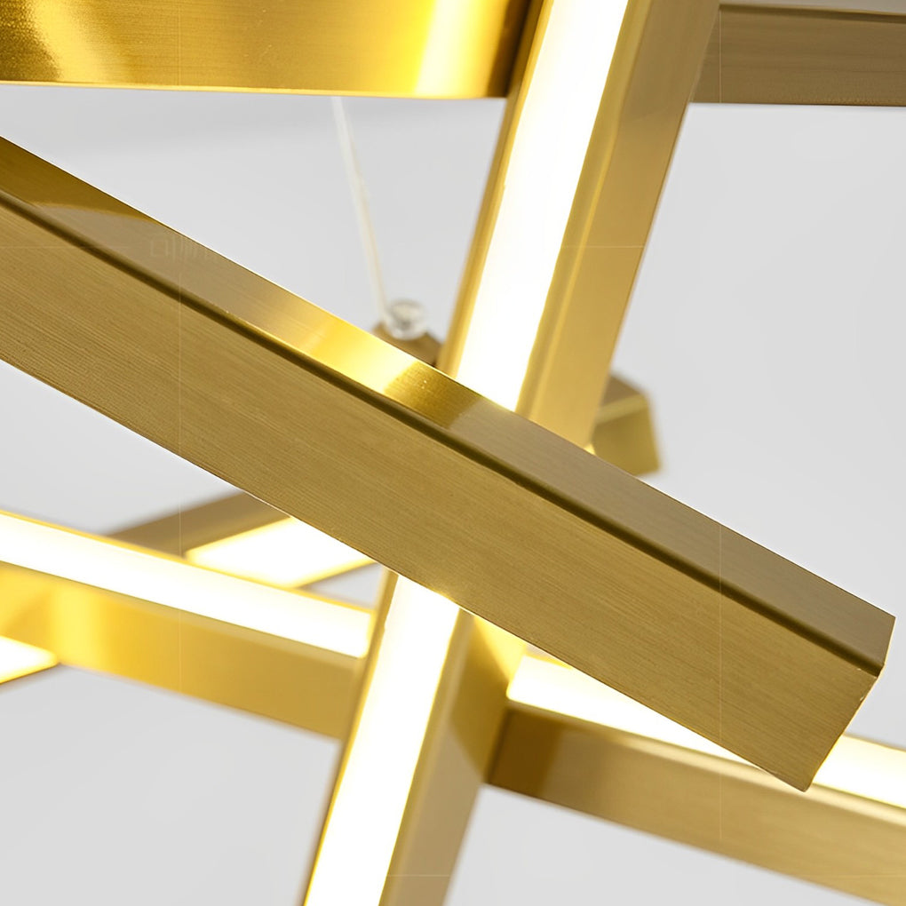 8-light Modern LED Sputnik Chandelier Stylish Ceiling Lighting