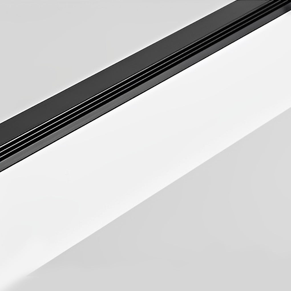 Minimalist Linear Strip Stepless Dimming LED Black Modern Chandelier