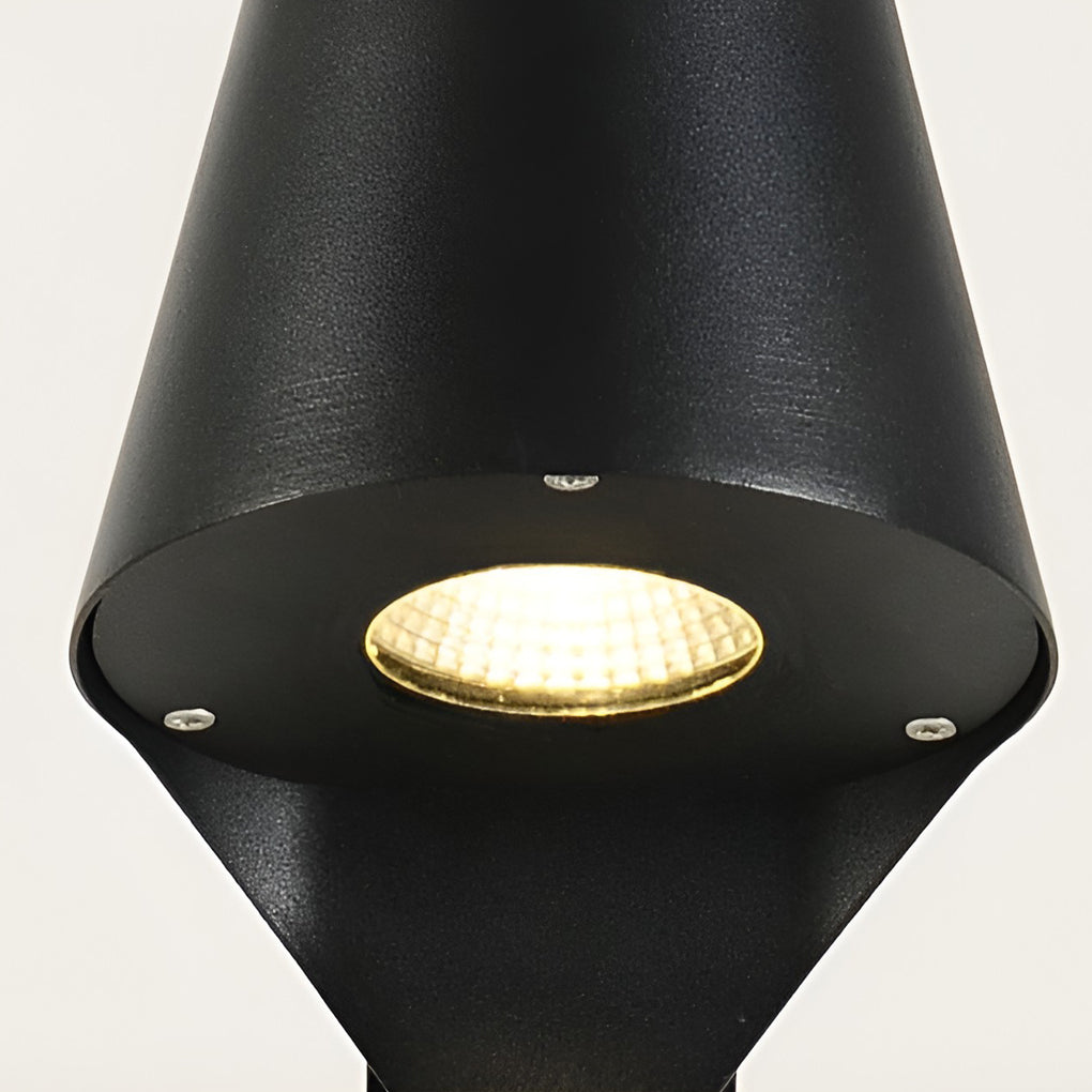 Minimalist Waterproof LED 10w Black Modern Outdoor Pathway Lights