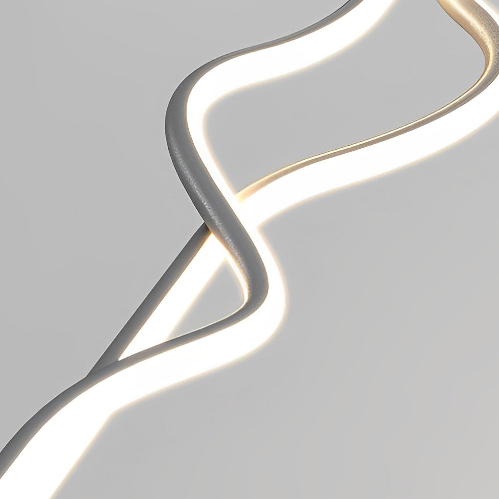 Creative Minimalist Long Strip Three Step Dimming Nordic Chandelier