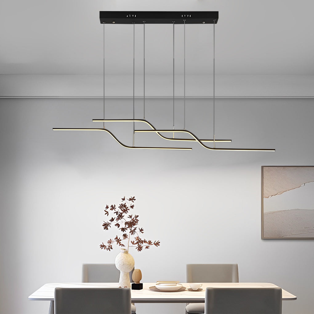 Z Shape Lines Smart Stepless Dimming with Remote Nordic Chandelier - Dazuma
