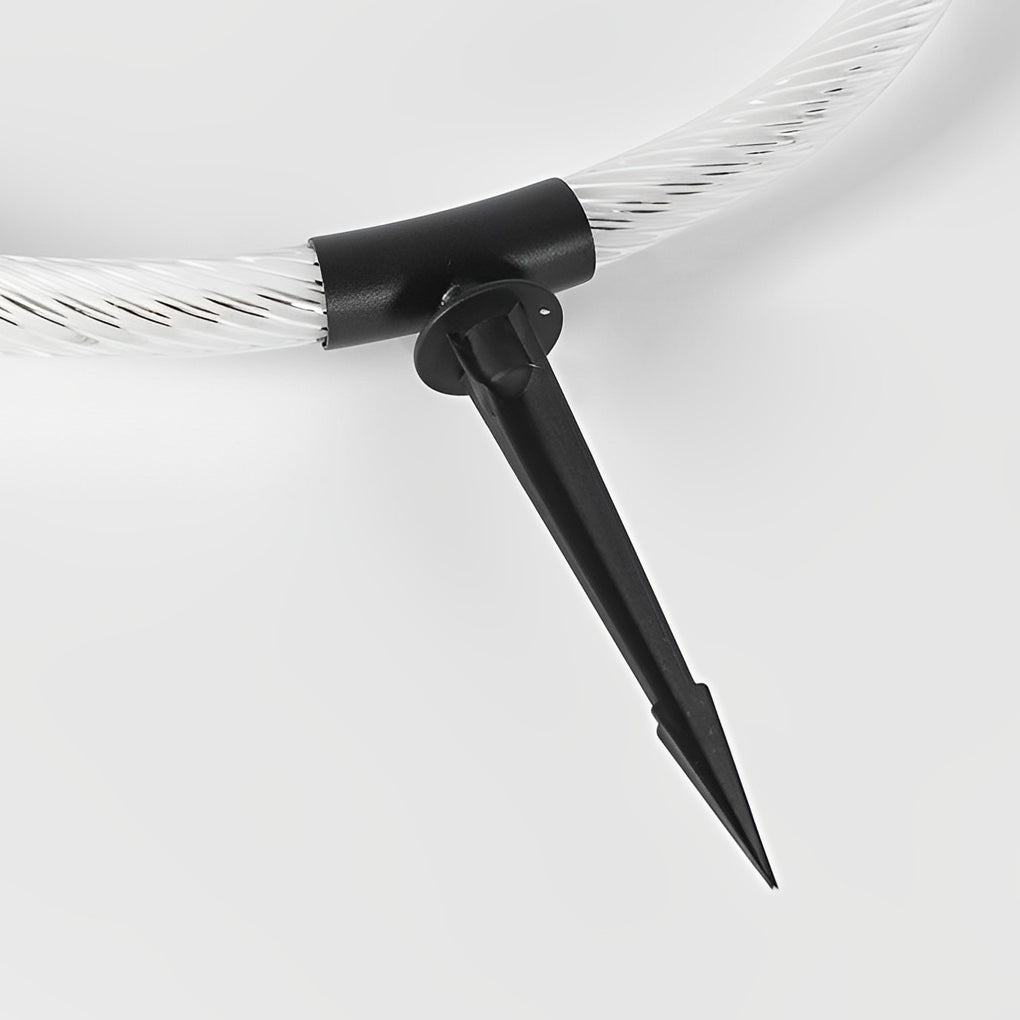 Sleek Ring LED Lawn Lamp Modern Waterproof Landscape Lighting