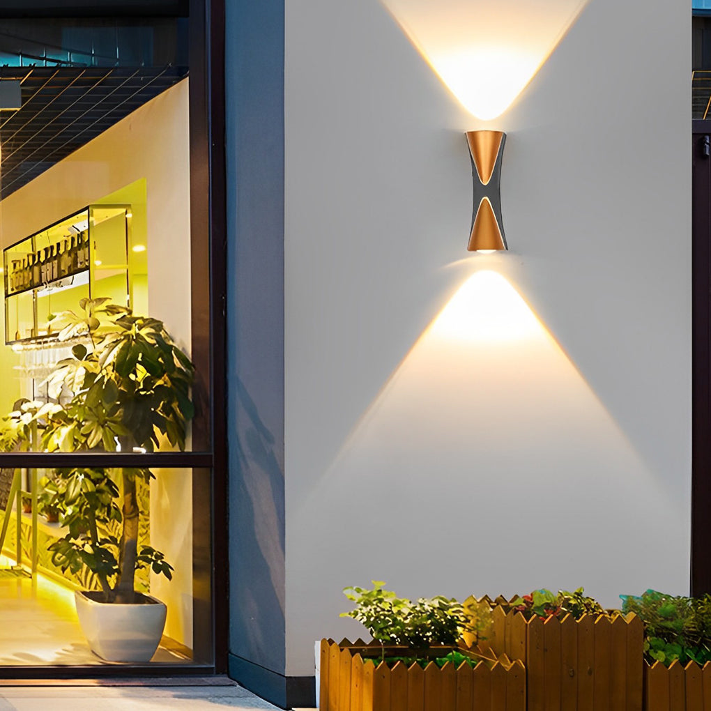 Creative Up and Down Lights LED Waterproof Modern Outdoor Wall Lamp ...