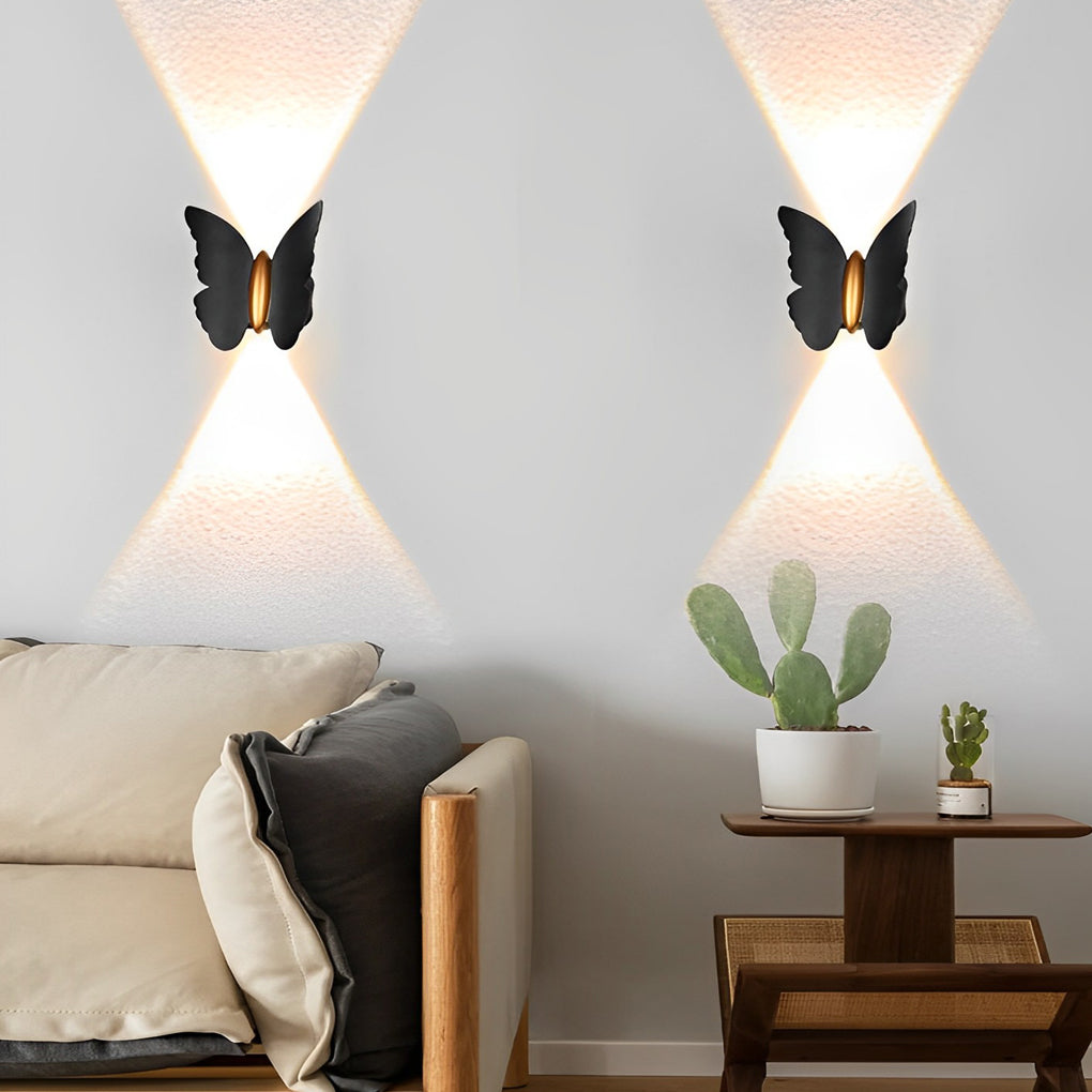 Butterflies Up and Down Light LED Waterproof Outdoor Wall Washer Lights - Dazuma