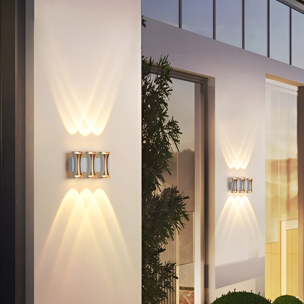 Waterproof Up and Down Lights LED Modern Outdoor Wall Sconce Lighting