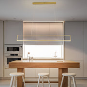 Creative Rectangular Frame LED Modern Chandelier Hanging Ceiling Lamp - Dazuma