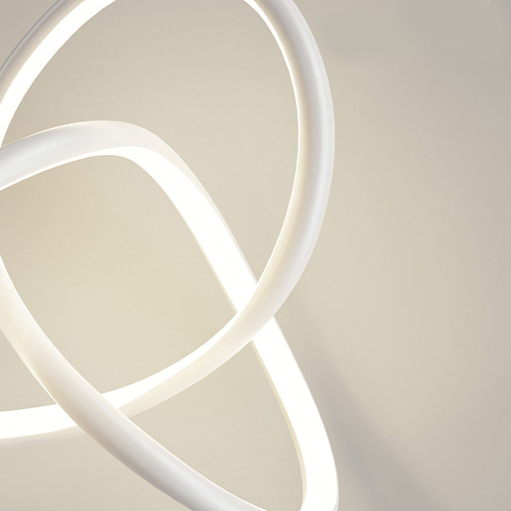 Circular Rings Creative Three Step Dimming LED Modern Chandelier Light