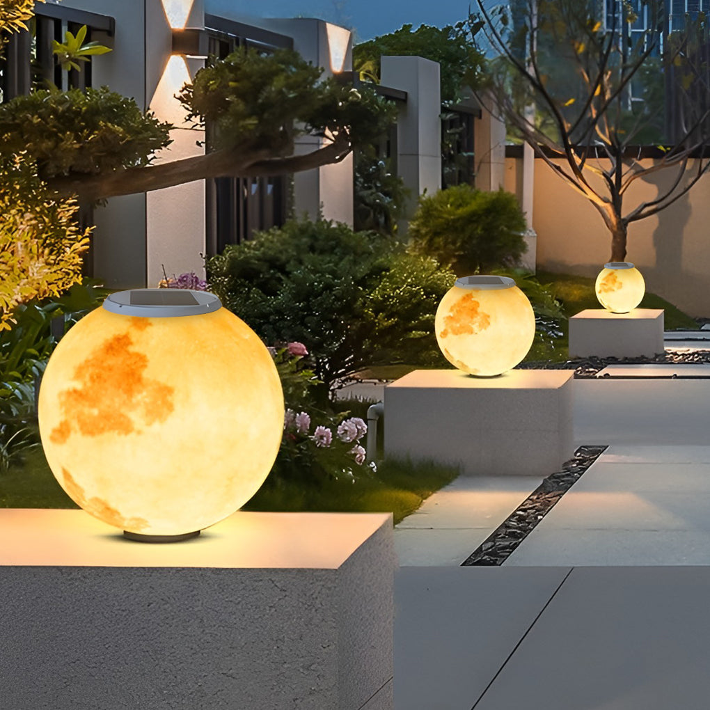 [Open-Box] Moon Waterproof LED Modern Solar Post Caps Lights Pillar Light