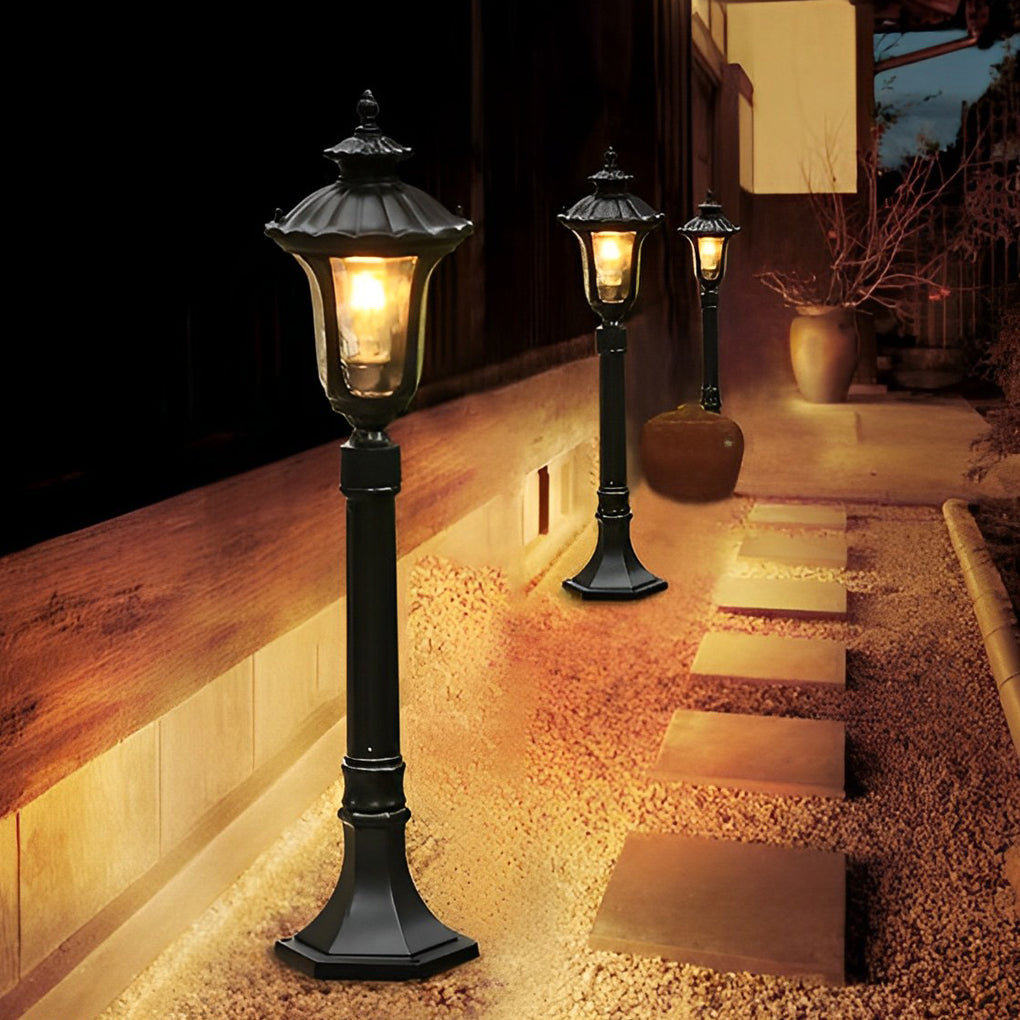 Vintage Classic Waterproof LED Black European-style Outdoor Lawn Lights - Dazuma