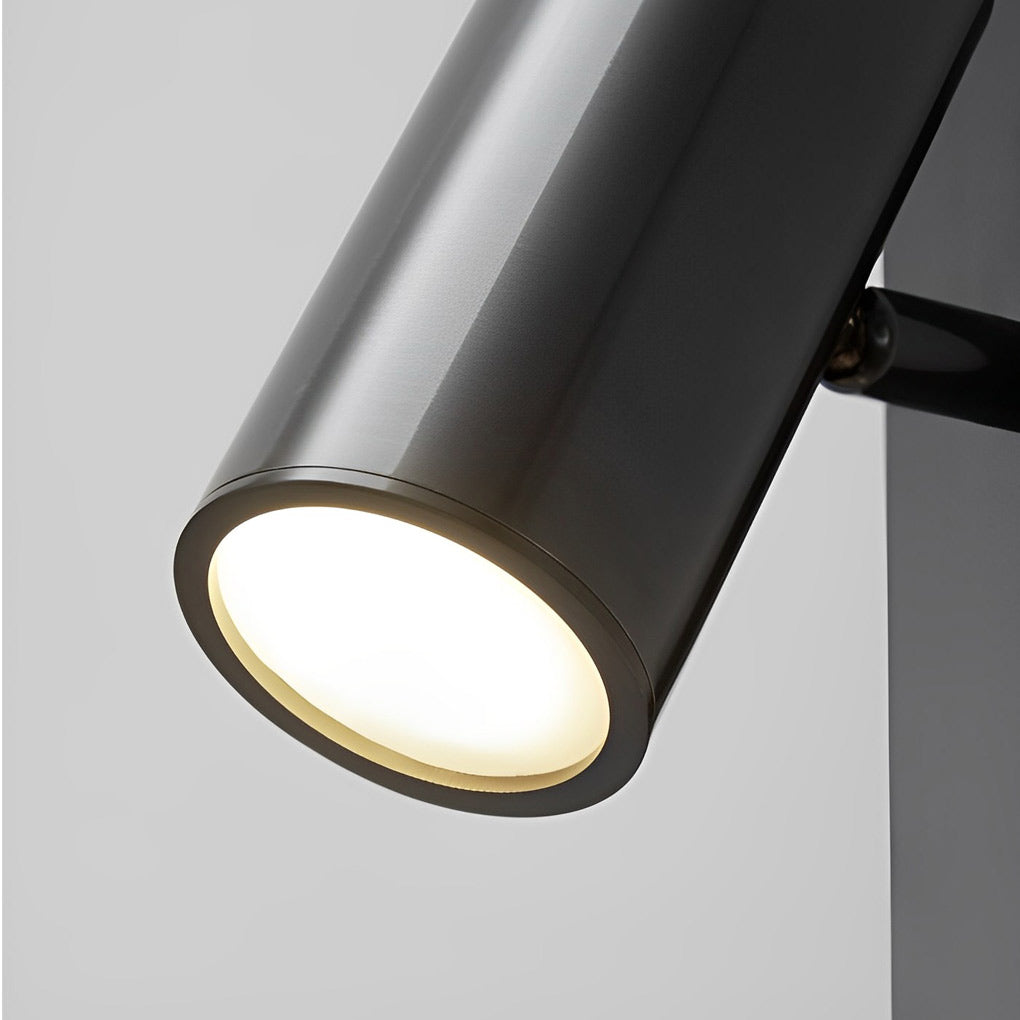 Black/Gold LED Linear Lights Three Step Dimming Wall Lamp with Adjustable Spotlight