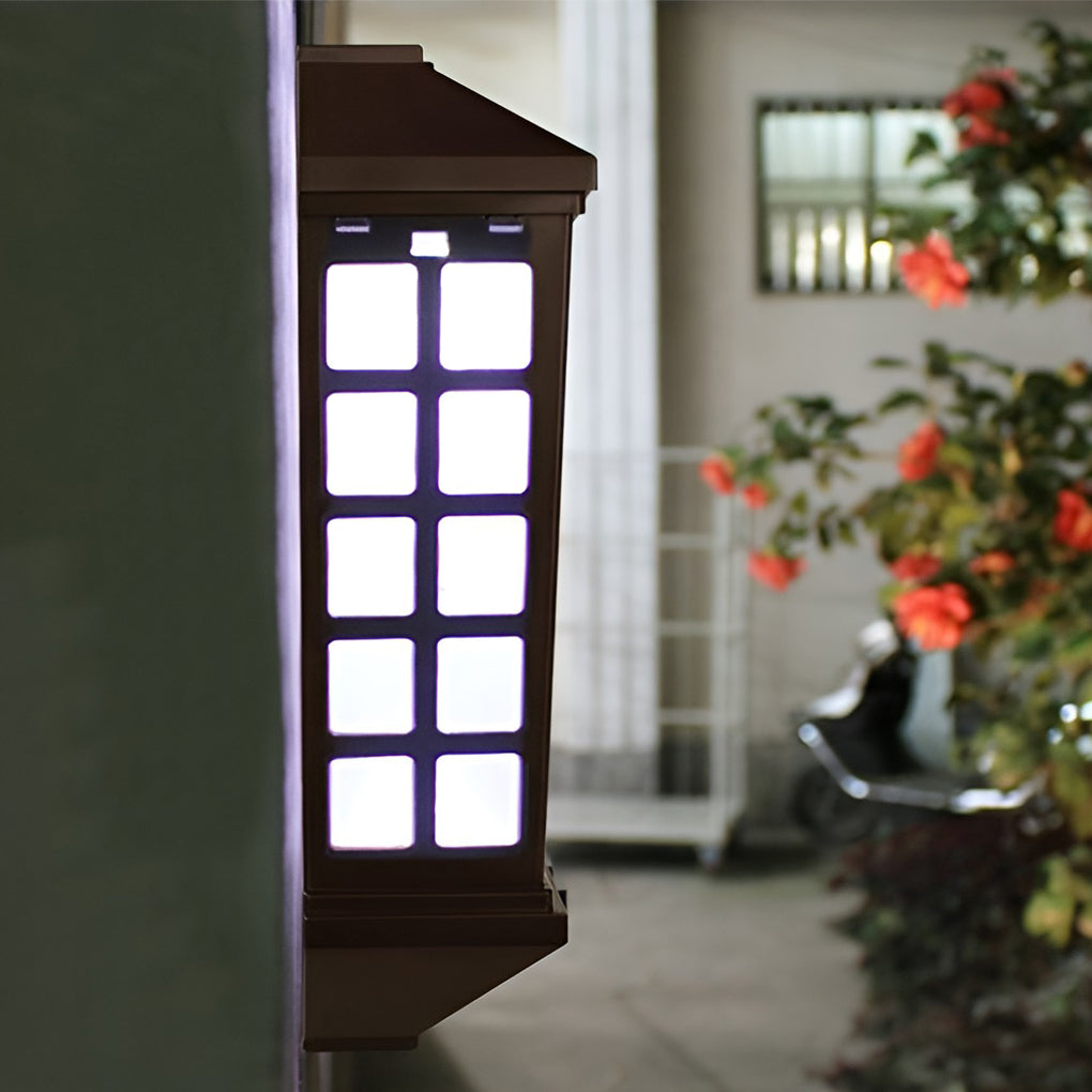 Solar LED Light-controlled Motion Sensor Modern Outdoor Wall Lamp