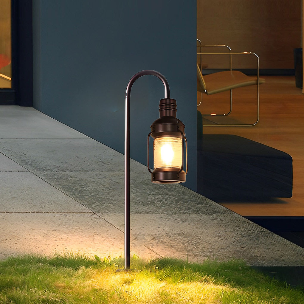 Antique Lantern Aluminum Waterproof LED Outdoor Wall Lamp Lawn Lights