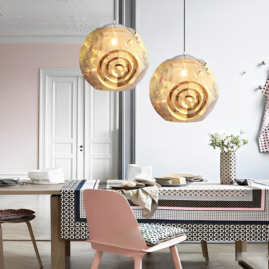 Creative Irregular Circular Stainless Steel Post-modern Chandelier Light - Dazuma