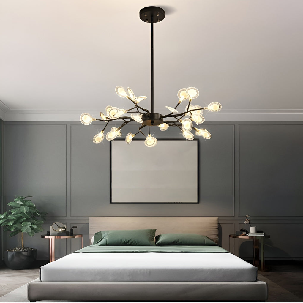 Branches Metal Acrylic Nordic Chandelier Ceiling Light Hanging Lamp