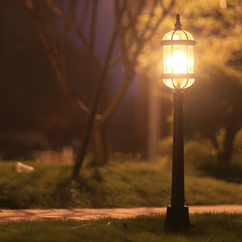 Vintage Golden LED Outdoor Pathway Light Luxury European-style Lawn Lamp