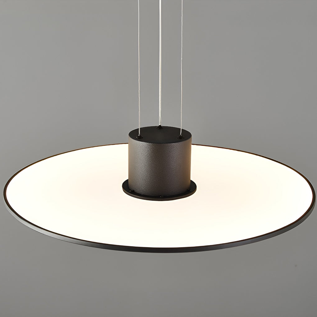 Round Plate Shaped LED Modern Pendant Light Hanging Lamp Island Lights