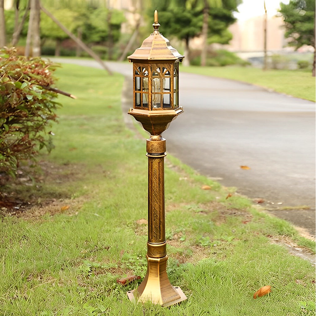 [Open-Box] Elegant Slim Post LED Outdoor Post Lights Black/Bronze Pathway Lamps