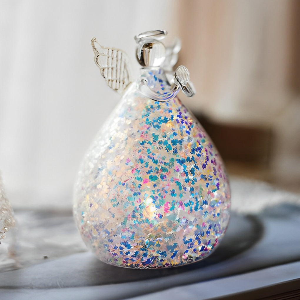 Creative Glass Angel Design LED Night Lighting Decoration Desk Lamp