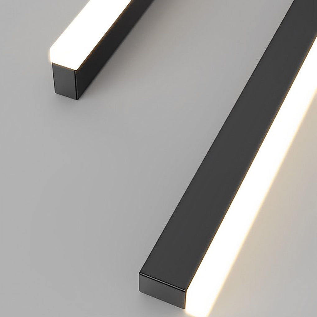 Minimalist Long Liner Lights Three Step Dimming Stepless Dimmable Chandeliers